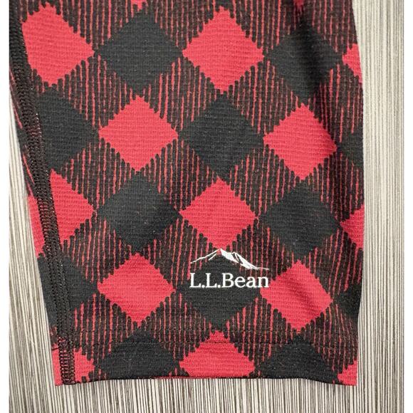 L.L.Bean Everyday Performance Leggings Red/Black Buffalo Plaid Size XL Reg - Picture 2 of 5